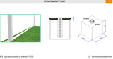 Coppia porte calcio a 7 in alluminio dimensioni cm 600x200 modello a bussole con reggirete a gomito Art. S04311