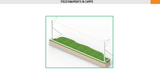 Coppia porte calcio a 7 in alluminio dimensioni cm 600x200 Art. S04310