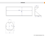 Coppia porte calcio a 7 in alluminio dimensioni cm 600x200 Art. S04310