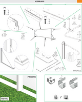 Coppia porte calcio a 7 in alluminio dimensioni cm 600x200 Art. S04310
