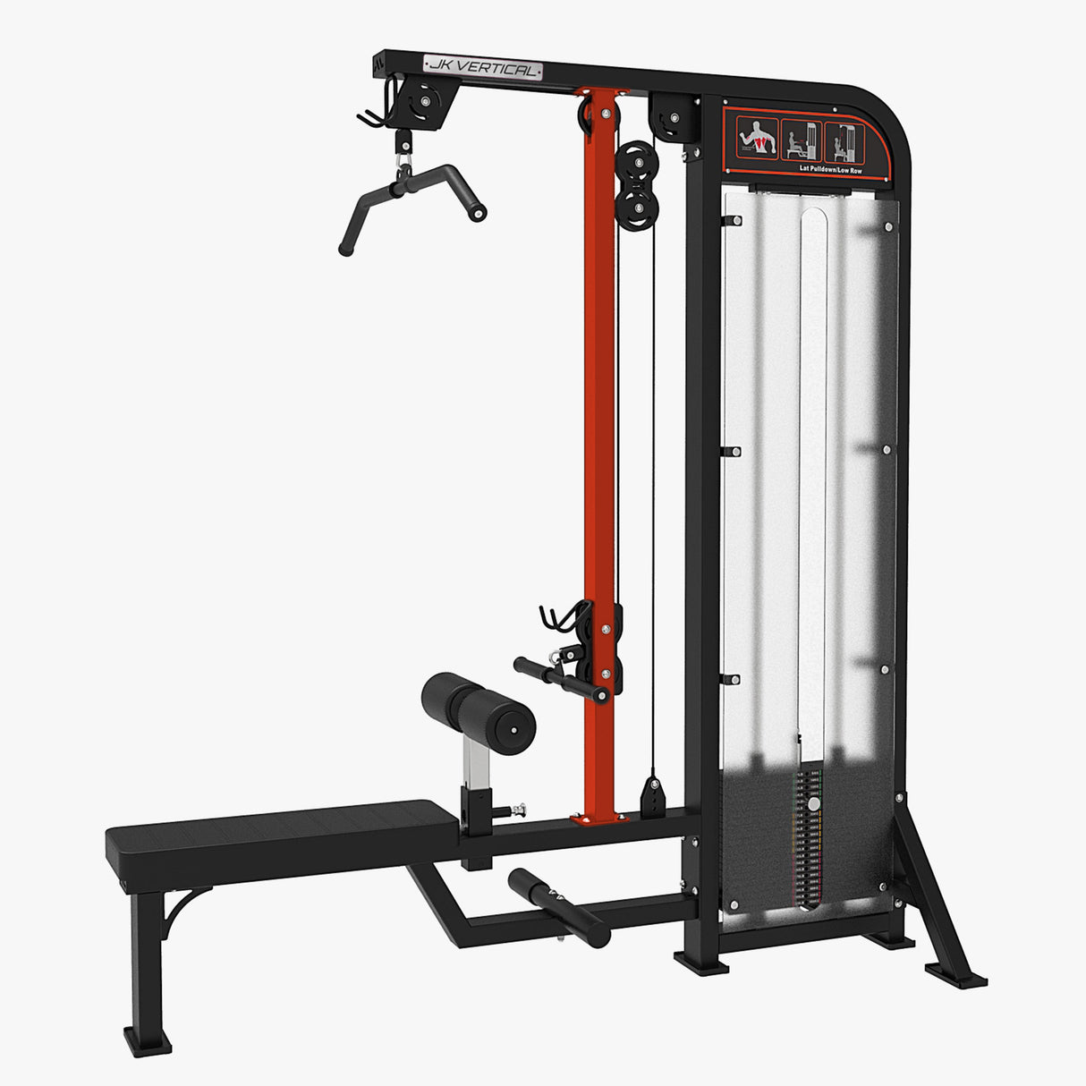 JKV Combo Lat Machine / Pulley Row Cod. JKV-COMBOLATPULLEY