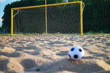 Coppia porte da beach soccer in lega leggera di alluminio, trasportabili e smontabili Art. P222