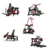 Set 5 macchine Chest Press / Shoulder Press / Lat Pulldown / Leg Extension / Belt Squat Cod. PL700-FANTASTIC5