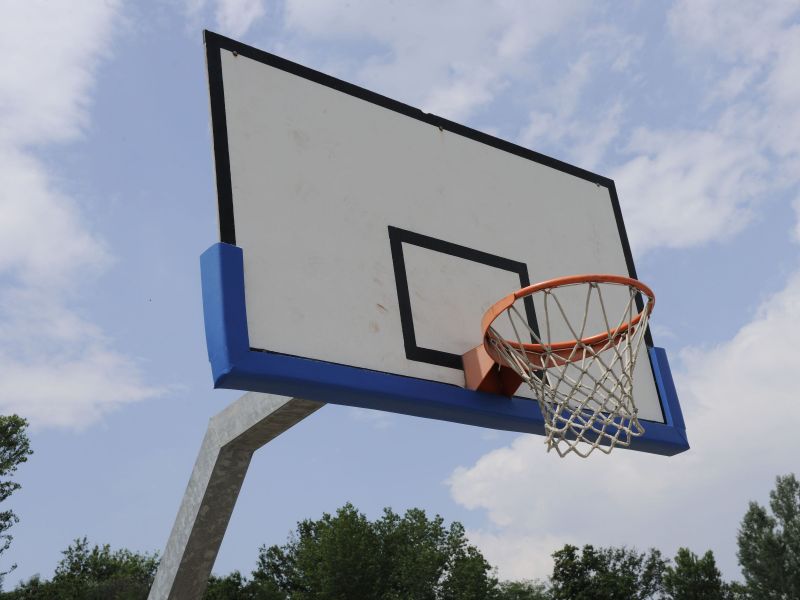 Protezione Ignifuga Blu per tabellone basket DeS cod. 084-PROT.BASK  SU MISURA X SOTTOCANESTRO