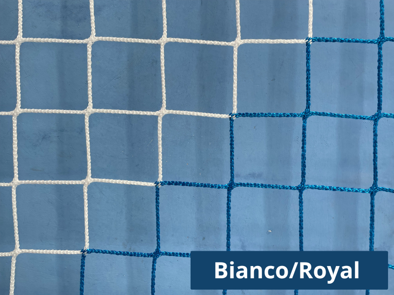 Coppia Reti Calcetto 3x2m Maglia QUADRA in Polipropilene H.T. da 100x5mm Art. 148