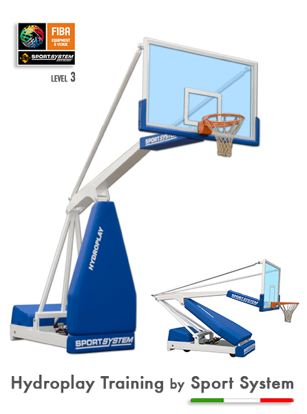 Impianto Hydroplay Training mobile su ruote, come S04114 ma oleodinamico elettrico S04116