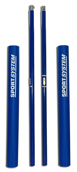 Impianto pallavolo monotubolare con bussole e tendirete a norme FIVB Art. S04726