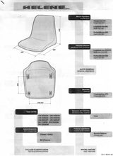 Scocca in plastica singola Art. F 746/S (Mod. Helene) Seduta per Sedia, Panchine o Stadio