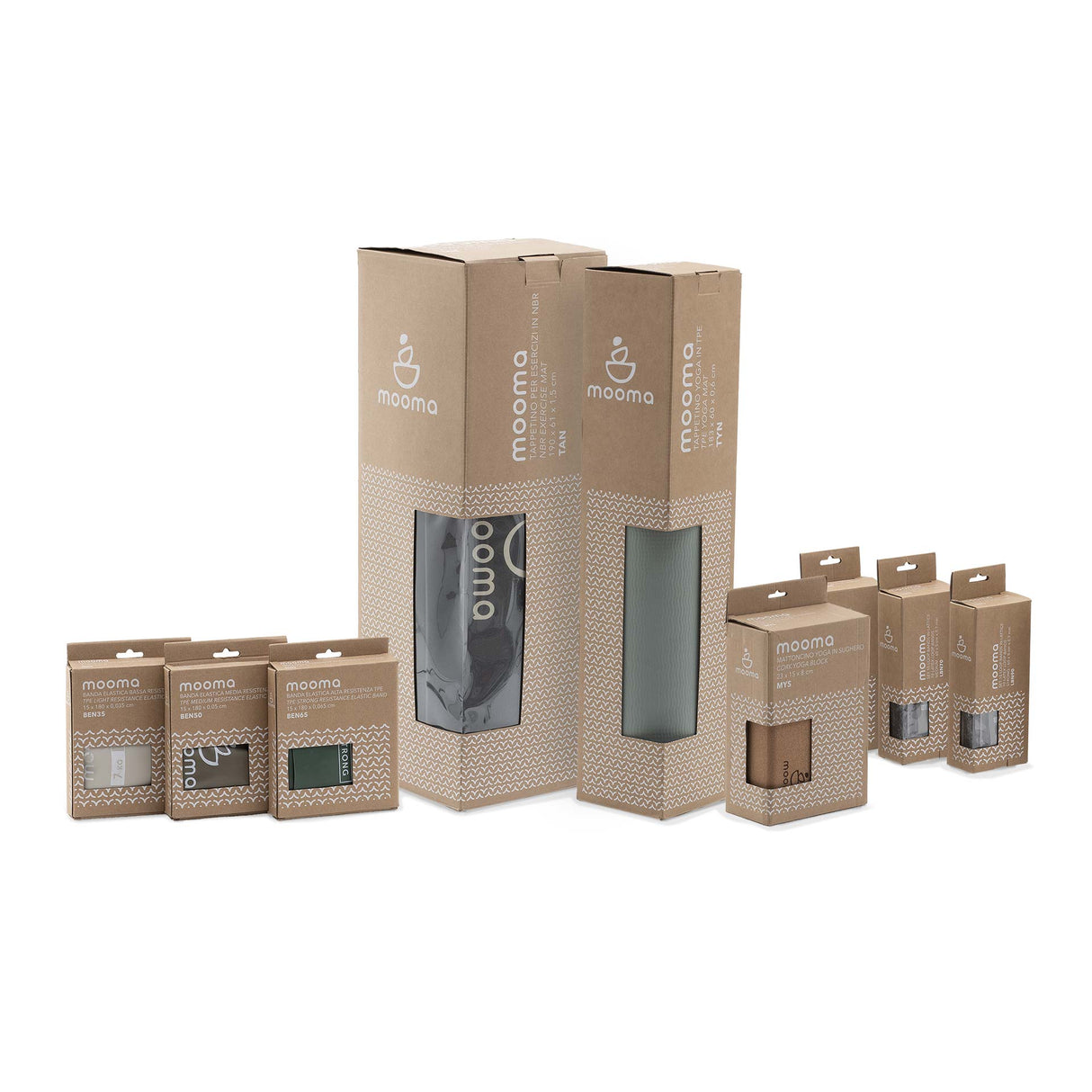 Tappetino yoga in NBR antiscivolo Mooma Cod. TAN