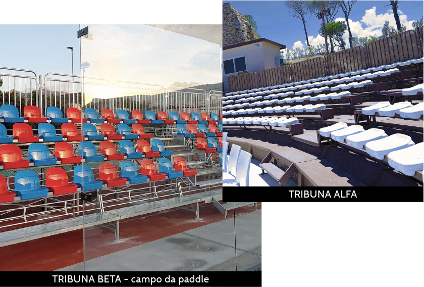 Tribuna Modulare Orlando M.O. per stadi da calcio, impianti sportivi ed eventi