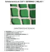 RETE PER CATAMARANI Articolo CAT.1 Polipropilene HT/ resistente ai raggi UV Idrorepellente