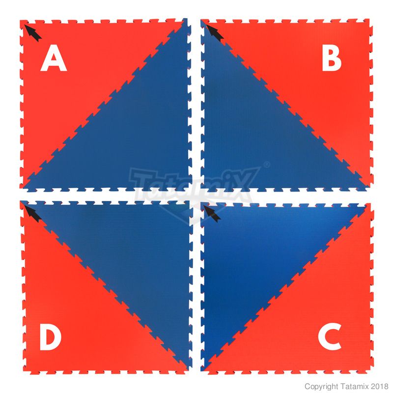 Tatami EVA Taekwondo TK25JY WT 100x100x2,5 cm