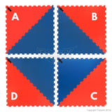 Tatami EVA Taekwondo TK25JY WT 100x100x2,5 cm