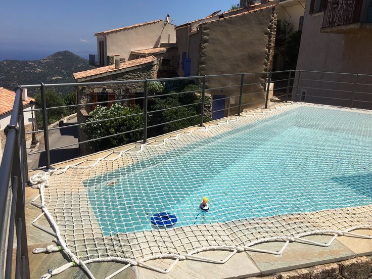 Rete di copertura per piscine + telo anti-foglie su richiesta Cod. A100