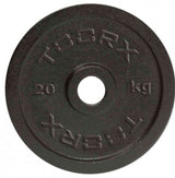 Disco In Ghisa Nero Gommato Foro 25 mm Toorx da 0,5 Kg a 20 Kg  cod. DGN