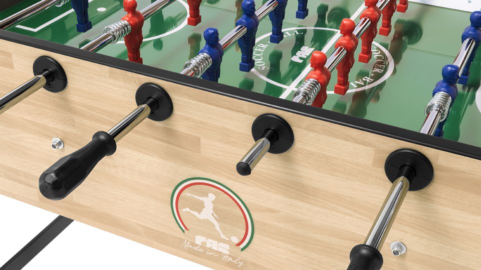 Calcio Balilla Fas Fun Teak Listellare Aste Rientranti