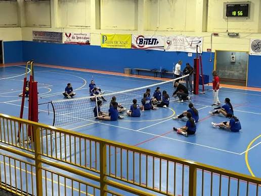 Impianto Sitting Volley / Volley Inclusivo, in alluminio sez. 120x100 Art. V 701