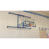 Impianto basket a parete Art. B 653 girevole certificato F.I.B.A sbalzo 320 cm
