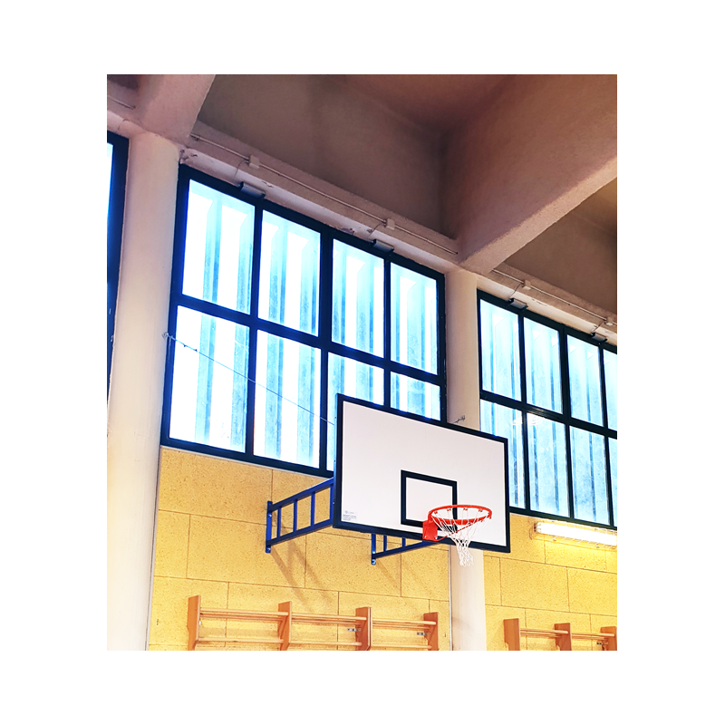 Impianto basket fisso a parete sbalzo cm.185 Art. B 657 per interno