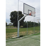 Coppia impianto basket monotubolare sbalzo 165 cm. CERTIFICATO A NORMA UNI EN 1270 Art. B 651
