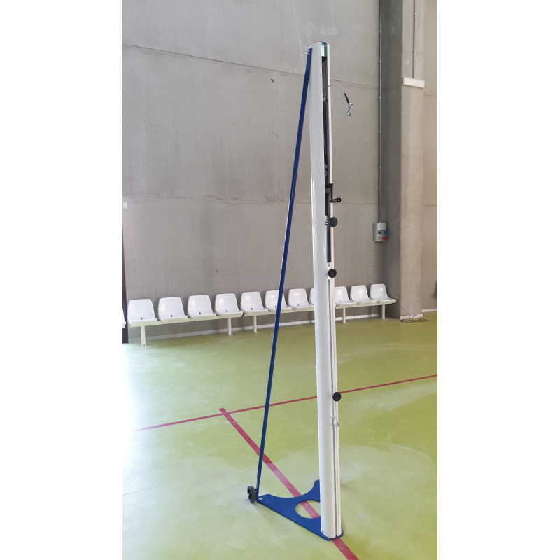 Impianto pallavolo in alluminio trasportabile art V708  modello Gara testato TÜV secondo norma UNI EN 1271