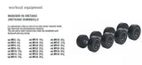 Set coppie manubri professional in uretano da 4 a 24 kg toorx cod MPU-SET24