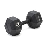 Set 4 coppie Manubri Gommati Esagonali Black Oxide da 22,5 a 30 Kg Diamond Cod. MGED-B22,5-30