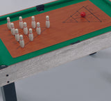 Tavolo Multigioco -12 Giochi in Uno Grigio Rovere