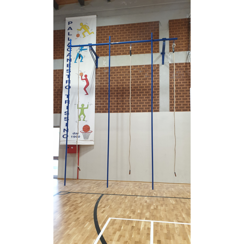 Palco di salita con 3 pertiche e 3 funi 5m Art G 312