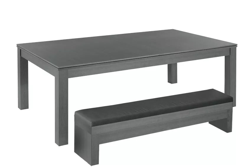 BILIARDO MIAMI PANCA IN ABBINAMENTO ROVERE GRIGIO