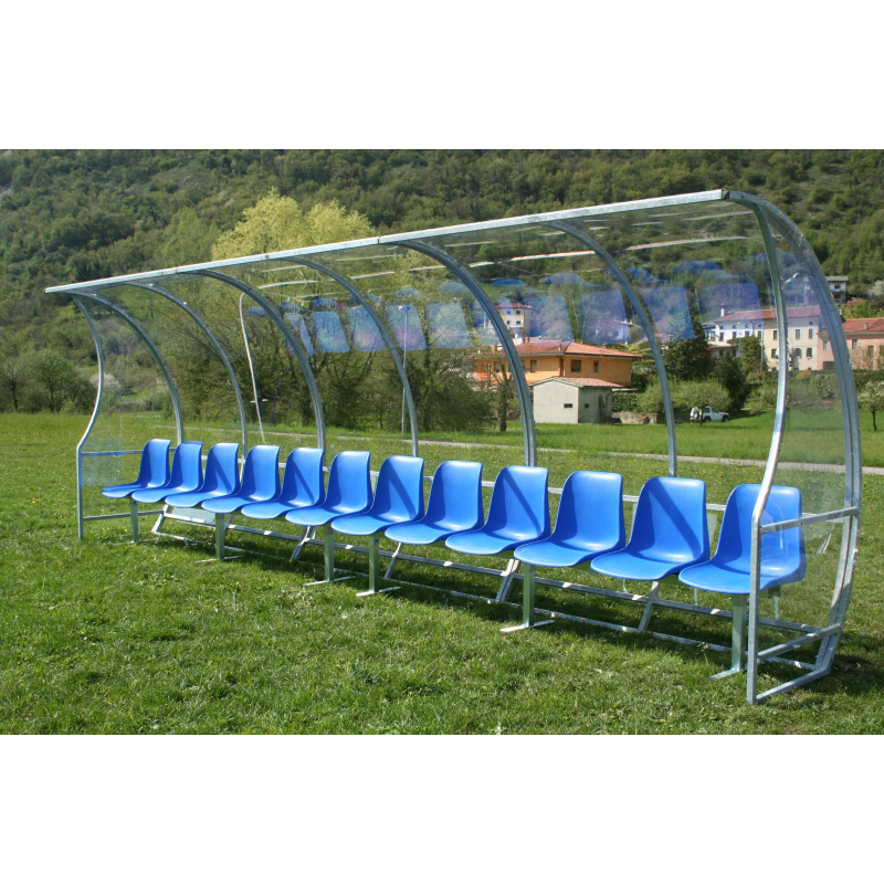 Panchine allenatori lunghezza m.2 Acciaio Zincato a caldo Art. F 752/2