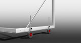 Kit 4 ruote sistema trasp. porta calcio trasportabile norme UNI Art6017