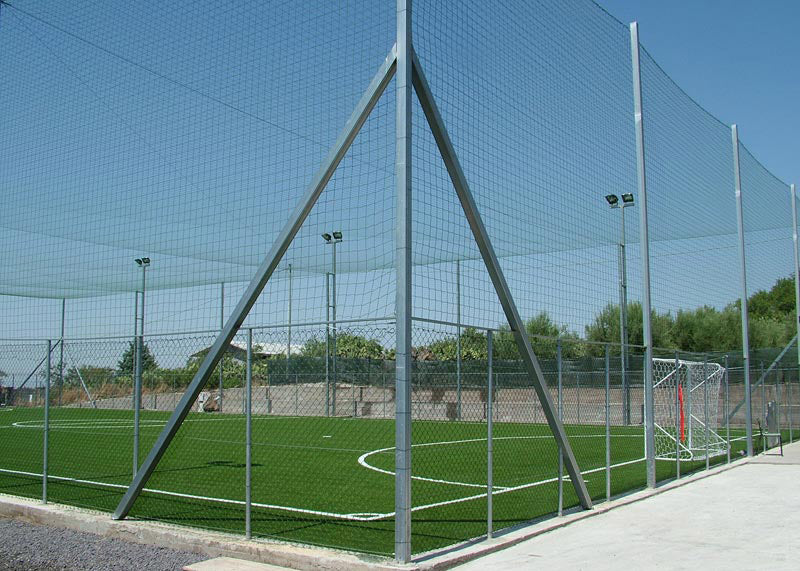 Rete di recinzione e delimitazione per campi sportivi a maglia QUADRA senza nodo 100x4 mm Art. 42S