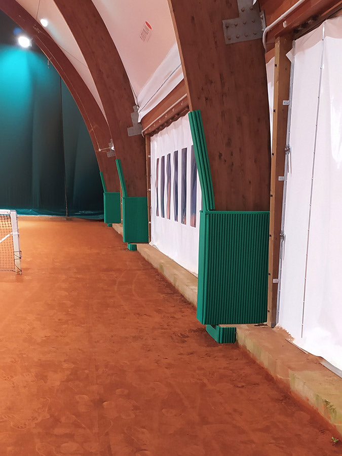 Protezioni antitrauma colonne impianti sportivi ONDA o MAXI ONDA