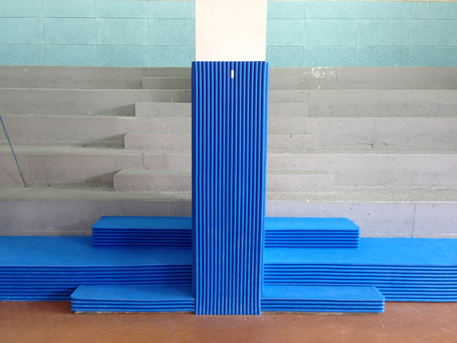 Protezioni antitrauma colonne impianti sportivi ONDA o MAXI ONDA