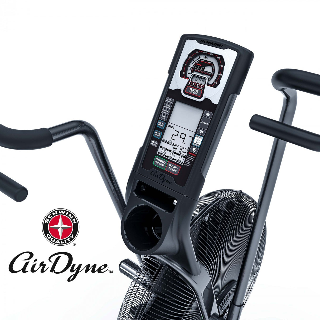 Fitness Bike Airdyne Ad8 Schwinn Sistema Di Resistenza Ad Aria 9 Programmi