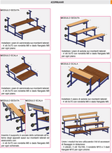 Tribuna da esterno Art. S07679 componibile da mt 10 come articolo S07678
