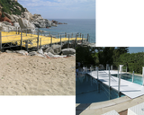 Solarium Modulare M.O. (Progetto Modulare del sistema montante del Palco Modulare che consente la realizzazione di piattaforme perfette, anche in posizioni impervie o con forti dislivelli)